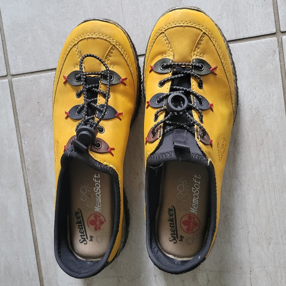 Rieker Women Yellow Orange Sneakers Size US 8-8.5